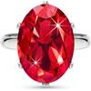 Linawe Anelli da donna, anello regolabile in moissanite con finto diamante, anello da dito grande da donna, gli anelli in rame sono disponibili in tre tonalità di oro, oro rosa e argento
