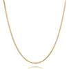 MIORE Collana Argento 925/ Placcata Oro 18kt Catena Donna Groumette 45 cm, Made in Italy, Gioiello Anallergico Confezionato in un Elegante Astuccio Portagioie