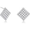 ZAVANA Orecchini grandi con pietre di zirconia cubica, orecchini da donna con pietre di zirconia cubica, orecchini dorati o argento da donna