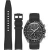 Niziruoup Cinturino Orologio Silicone Gomma Senza Spazi per Omega x Swatch Moonswatch Speedmaster/Rolex Watch/SEIKO 20mm Watch, Cinturino di Ricambio 20mm Cinturini per Orologio da Uomo Donna