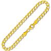 EDELIND 8K 14K bracciale uomo oro, 3,9mm maglia grumetta, lunghezza scelta | Bracciale in oro giallo per uomo e donna; braccialetto unisex in oro vero 333 e 585, disponibile in diverse lunghezze