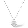 Purelei Collana a forma di cuore con occhio, in acciaio inox placcato oro 18 carati, oro rosa/argento, pietra preziosa con zirconi, regolabile 50-55 cm, collana da donna con ciondolo a forma di cuore