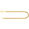 EDELIND Bracciale da donna e uomo 333 375 585 in oro giallo con cordoncino, 2,7 mm, bracciale in oro fine con confezione regalo, made in Germany