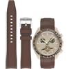 Niziruoup Cinturino Orologio Silicone Gomma Senza Spazi per Omega x Swatch Moonswatch Speedmaster/Rolex Watch/SEIKO 20mm Watch, Cinturino di Ricambio 20mm Cinturini per Orologio da Uomo Donna