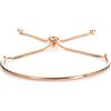 ZAVANA Braccialetto Elegante e Regolabile per Donne e Adolescenti con Perline Scorrevoli - Delicato e Raffinato - Bracciale da Donna Disponibile in Argento, Oro e Oro Rosa