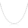 namana Collana a Catena in Argento Sterling 925 con Piccole Sfere, Collana Dainty per Donna e Ragazza in Argento, Oro o Oro Rosa, Gioielli Eleganti in Argento 925 con Confezione Regalo