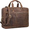 STILORD "Nico" Borsa a Tracolla Vintage in Pelle - Cartella Ventiquattrore in Vera Pelle con Scomparto per Laptop 15,6 Pollici - Grande Borsa Messenger Uomo & Donna Colore:nero