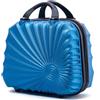 R.Leone Valigia da 1 pezzo Fino a Set 4 Trolley Rigido grande, medio, bagaglio a mano adatto Ryanair 55x40x20cm e beauty case 8 ruote in ABS 2092 (Azzurro, XS Beauty case)