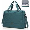SEAFEW Borsone da Viaggio,Bagaglio a Mano 45x36x20 Easyjet Borsa da Viaggio | Borsa da Cabina Easyjet Borsa Palestra Sportiva Borsa Ospedale Parto con Scomparto per le Scarpe per Uomo e Donna,Blu pavone