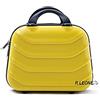 R.Leone Valigia da 1 pezzo Fino a Set 4 Trolley Rigido grande, medio, bagaglio a mano e beauty case 8 ruote in ABS 2026 (Giallo, XXS Beauty case)