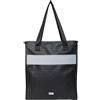 OAK25 Borsa Donna Nero - Totebag | Tracolla Grande ideale per Lavoro, Scuola e Ufficio, Tote Bag Riflettente, Vano per Laptop, 17l Capacità, Impermeabile