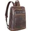 STILORD "Watson" Zaino Laptop 15,6 Pollici Pelle Backpack Business Uomo Vintage Zaini per MacBook DIN A4 Daypack per Ufficio Zainetto Grande in Vera Pelle Colore:zamora - marrone