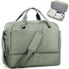 SEAFEW Borsone da Viaggio,Bagaglio a Mano 45x36x20 Easyjet Borsa da Viaggio | Borsa da Cabina Easyjet Borsa Palestra Sportiva Borsa Ospedale Parto con Scomparto per le Scarpe per Uomo e Donna,Verde
