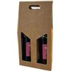 VIRSUS Scatola Portabottiglia Vini in Carta Avana per 2 BOTTIGLIE 1756, Misura 19x9x39 cm, Box Busta in cartone ondulato, per Bottiglie vino, Prosecco, Champagne, per Natale, Feste ed Eventi (10)