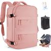 SZLX Zaino Ryanair 40x30x20 Sottovuoto con Pompa Zaino Ryanair 40x20x25 Donna Zaino da Viaggio Wizzair Bagaglio a Mano Uomo per Laptop da 14 Pollici Borse da Cabina 45x36x20 Easyjet con Porta Scarpe