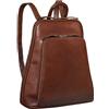STILORD 'Martha' Zaino in Pelle per Donne Vintage | Daypack Elegante e Moderno per Città, Uscite, Shopping e Lavoro | Zaino Anti-Furto in Vera Pelle Colore:porto - cognac