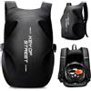 HYC00 Zaini Moto per Uomo Zaino per Casco Impermeabile Donna, Accessori Moto, Rifrangente Zaino da Portacasco Borse Porta Casco, Zaini da Viaggio Ciclismo, Borse Scuola per Studenti Laptop,Nero Grande