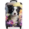 NoBoringSuitcases.com NoBoringSuitcases© Valigia Bambini, Trolley, | 55x40x20 cm - Valigie, a Mano, Bagaglio (Cane - Viola)