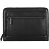 STILORD "Maximilian" Cartella Portadocumenti A4 in pelle vintage Borsa per tablet Custodia rigida per PC e Macbook 13,3 Portablocchi con cerniera Zip Colore:nero