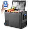 AAOBOSI Frigo Portatile 58L, Frigo Per Auto -20℃ a 20℃, 12/24V DC e 100-240V AC, Robusto Frigoriferi Portatile Per Auto, Camion, Barche, Case, Campeggio e Pesca, Contenitore refrigerante
