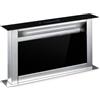 Klarstein Royal Flush Eco - Cappa Aspirante, 60cm, Efficienza Energetica A++, Flusso D'Aria: 576 M³/Ora, Bassa Rumorosità: 51dB, Touch-To-Slide, Acciaio Inox & Vetro, Cappa Da Cucina A Scomparsa, Led