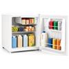 KOMFOTTEU Mini Frigo Piccolo 46 L Portatile e Silenzioso, 47 x 43,5 x 48 cm | Frigorifero con Compressore, Scomparti, Portabottiglie e Porta Reversibile, per Ufficio, Soggiorno e Camera, Bianco