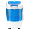 GYMAX Mini Lavatrice Portatile Con Centrifuga, Semi-Automatica da Campeggio, Capacità 2 kg, Micro da Viaggio Con Timer, a Vasca Singola, 37 x 35 x 51 cm
