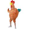 RHYTHMARTS Costume Gallina Gonfiabile Costume da Pollo Gonfiabile Costume Gonfiabile da Gallo Costume Adulti di Halloween Carnevale Natale
