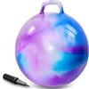 AMFUN Pallone da Salto, Planet Palla da salto, Spazio Tramoggia con Pompa, per bambini dai 3 agli 8 anni, diametro 45 cm, Blu Viola