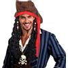 Alaoo Kit Accessori Pirata,Capitano Pirata Costume Accessori | con Cintura Bandana Collana Maschera per Gli Occhi, Accessori per Costume da Pirata per Halloween Carnevale Festa