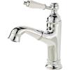 TYMYW Rubinetto Lavabo con Doccetta Estraibile Miscelatore Lavabo Bagno Retrò con Maniglia in Ceramica,in Ottone,Cromato