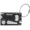 noTrash2003 2 pezzi multifunzione per carte di credito con utensili multifunzione 11 in 1 in acciaio inox multifunzione in formato carta di assegno, strumento esterno con sega, coltello, apribottiglie (etichetta