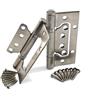 Faspiroty 2 cerniere per porta in acciaio inox 304 da 10,2 cm, invisibili e resistenti, anti ruggine, si muovono senza intoppi e silenziosamente (argento).