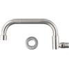 Sumsoctober Montaggio a parete Rubinetto per lavello 20 cm Tubo curvo in acciaio inox (20 cm)