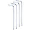 QUARKZMAN 4Pz Set di Chiavi a Brugola con Punta Sferica 5mm Forma L | in Acciaio al Cromo-Vanadio, Chiave Torx Set Attrezz, per Riparazioni Domestiche di Biciclette e Motociclette, Argento