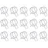 QUARKZMAN 15Pz Fascetta a Molla per Tubo Flessibile 12mm Argento | Morsetto a Molla per Tubo Flessibile a Bassa Pressione, Carburante/Silicone per Vuoto, per Tubo Olio Acqua