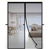 TopLuck Zanzariera magnetica per porta | Nastro senza foratura, per porta del balcone, soggiorno, cantina, camera da letto, porta del patio, nero, 100 x 210 cm