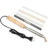 RichVibe Kit di saldatura in plastica da 75 W per riparazione paraurti auto TPO TEO PP, saldatore 220 V con 50 aste