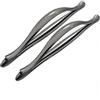 TONGHE123 Maniglie per Mobili Nero brillante Maniglie da Cucina per Mobili Lega di zinco Cassetto Maniglie per Armadietti con Viti 2 pcs (192mm)