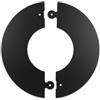 MAKA change your life quality Maka Rosone Apribile Canna Fumaria Pellet Nero Ø 80 mm | Acciaio verniciato antracite anti graffio, De 117/145 mm, facile applicazione e rimozione