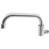 Sumsoctober Montaggio a parete Rubinetto per lavello 20 cm Tubo curvo in acciaio inox (30 cm)