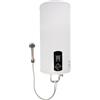 chennnls Scaldabagno elettrico da 2000 W, scaldabagno a pavimento, set doccia | acciaio inox smaltato, 80 litri, regolabile da 35 a 75 °C, IPX4, indicatore LED, spegnimento di sicurezza