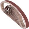Kozelo 10Pz Cinture Levigatura 25mm x 762mm Grana 80 Ossido Alluminio Carta Vetrata Abrasiva Per Smerigliatrice A Nastro Levigatura Metalli Lavorazione Legno Rimozione Ruggine