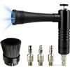 Taurion Pistola di pulizia ad aria compressa per auto: Tornado Mini, pistola di soffiaggio ad aria compressa auto, girevole, pulizia interna e esterna dell'auto, tecnologia vortice ad asciugatura