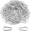 YiYiLiang Catene in acciaio inox, maglie a catena in metallo da 6 metri | Catena di sicurezza in metallo, 44 mm, in acciaio saldato, per recinzione, cancello, porta, bicicletta, altalena