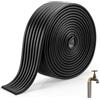 TranRantic Fascia Isolante Antigelo per Esterni 5 m x 8 cm, Nero | Fascia Protezione Adesiva per Tubi, Nastro Isolante Resistente al Freddo per Tubo di Riscaldamento e Tubi dell'acqua