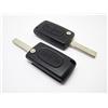 Generico 2 Custodia Cover Chiave Guscio Telecomando 2 Tasti Compatibile con Citroen C2 C3 C4 C5 Picasso Peugeot 107 206 207 307 308 406 407 (NO Supporto batteria + NO lama scanalata)