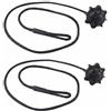 Kirunvia Corda Cappelliera Baule per VW Audi, 2 Pezzi, Ricambio OE 1K6863447A Nero | Nylon Intrecciato, Gomma, Lunghezza Regolabile, Installazione Senza Attrezzi, Per Clip Originale, Solleva Cappelliera