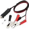ECSiNG Cavo di prolunga con morsetto a coccodrillo maschio per accendisigari, 1 m, 16 AWG, 12 V, 24 V, con fusibile da 15 A, per apparecchiature automobilistiche