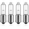 TESCTION 4 lampadine H21W 12V 21W Lampada BAX9s con Ergots Spalmati 120 Gradi | per Auto Fendinebbia Posteriore Retromarcia Lampadina Alogena Vetro Trasparente per Illuminazione Automobile